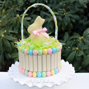 Kit Kat Easter Basket Cake- Free Video Tutorial
