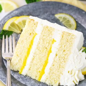 pinterest collage image for lemon mascarpone layer cake