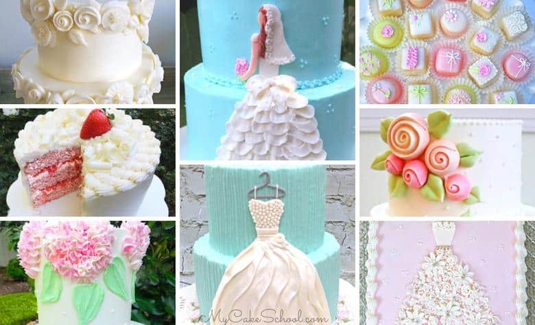 A roundup of the Best Bridal Shower Cake Designs and Recipes!