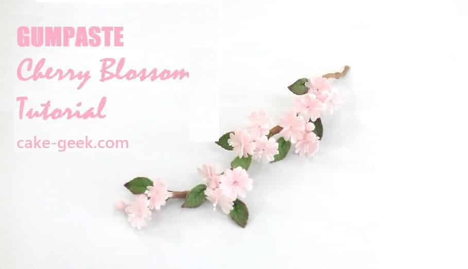 Gumpaste Cherry Blossom Tutorial on Cake-Geek.com