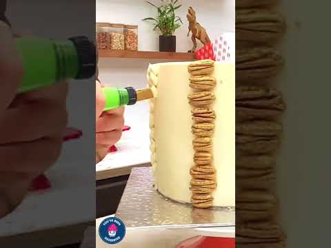 Birthday Cake with Piped Texture