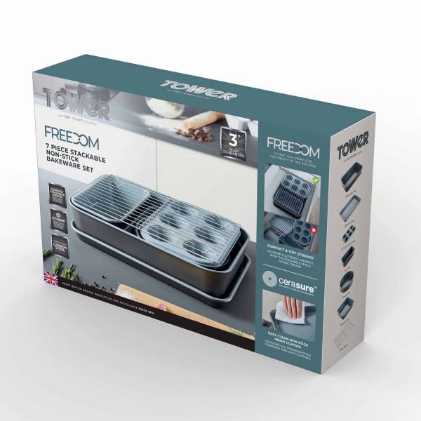 Tower Freedom 7 Piece Stackable Bakeware Set