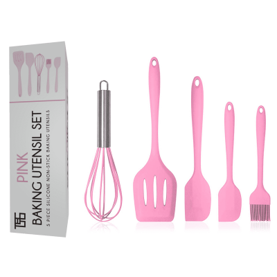 Pink Baking Utensil Set