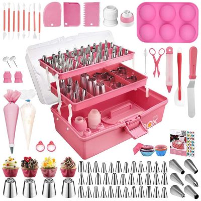 Pink Cake Decorating Tool Box
