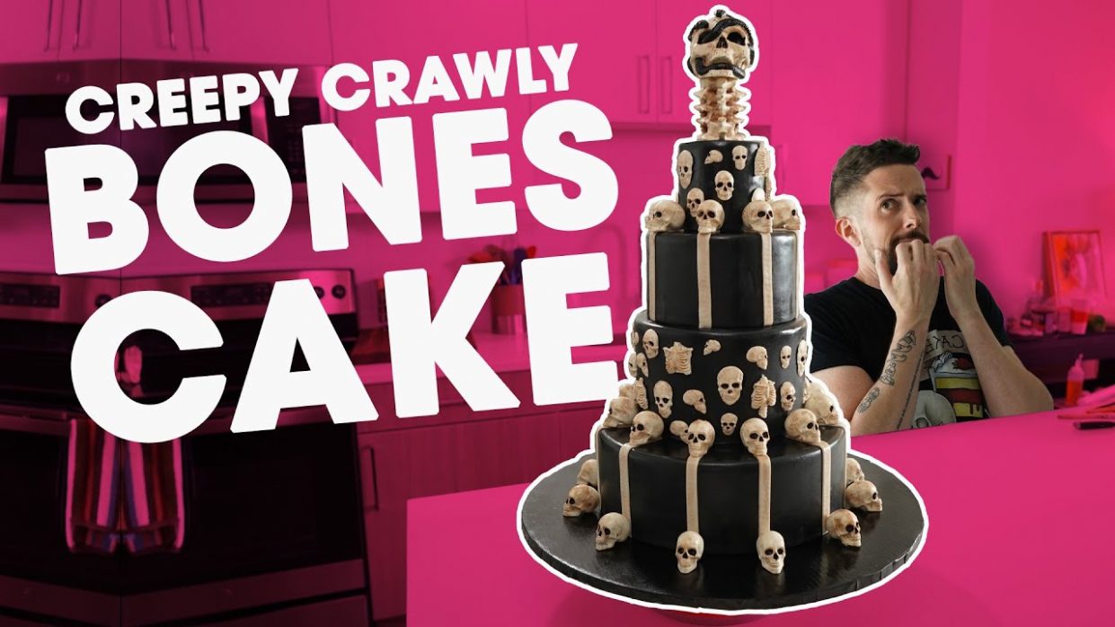 Creepy Crawly Bones Cake