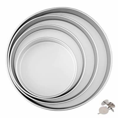 Wilton Deep Round Performance Pan Set + Ateco Heating Cores Set of 4