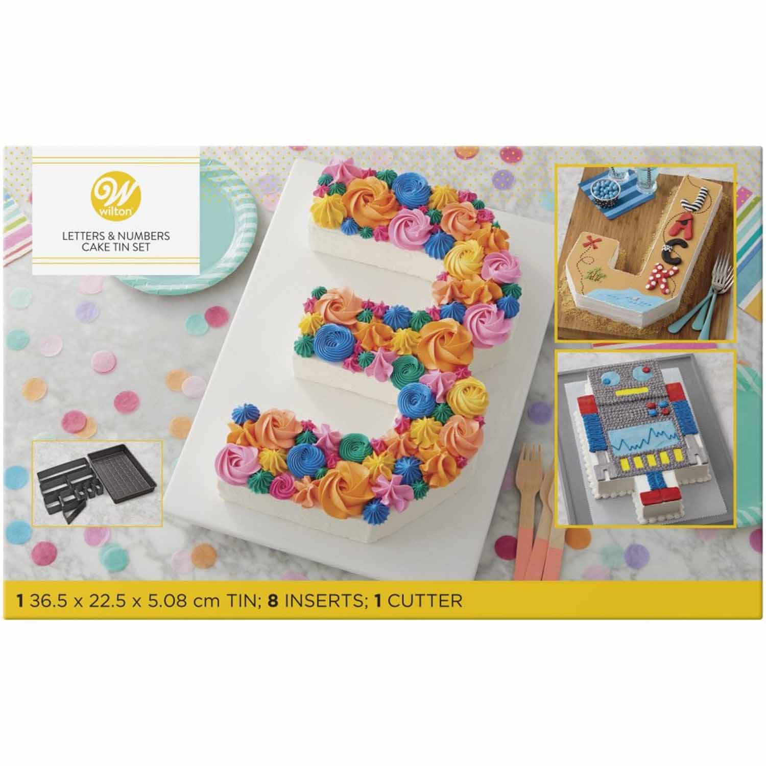 COUNTLESS CELEBRATIONS LETTERS & NUMBERS BAKEWARE SET-W-2105