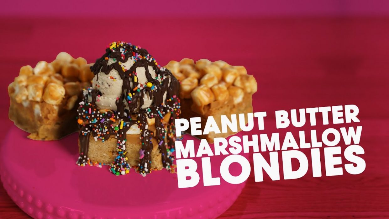 Peanut Butter Marshmallow Blondies
