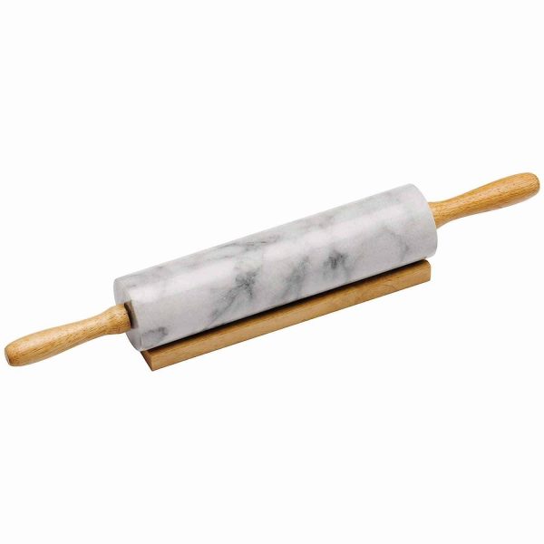 Marble Rolling Pin White