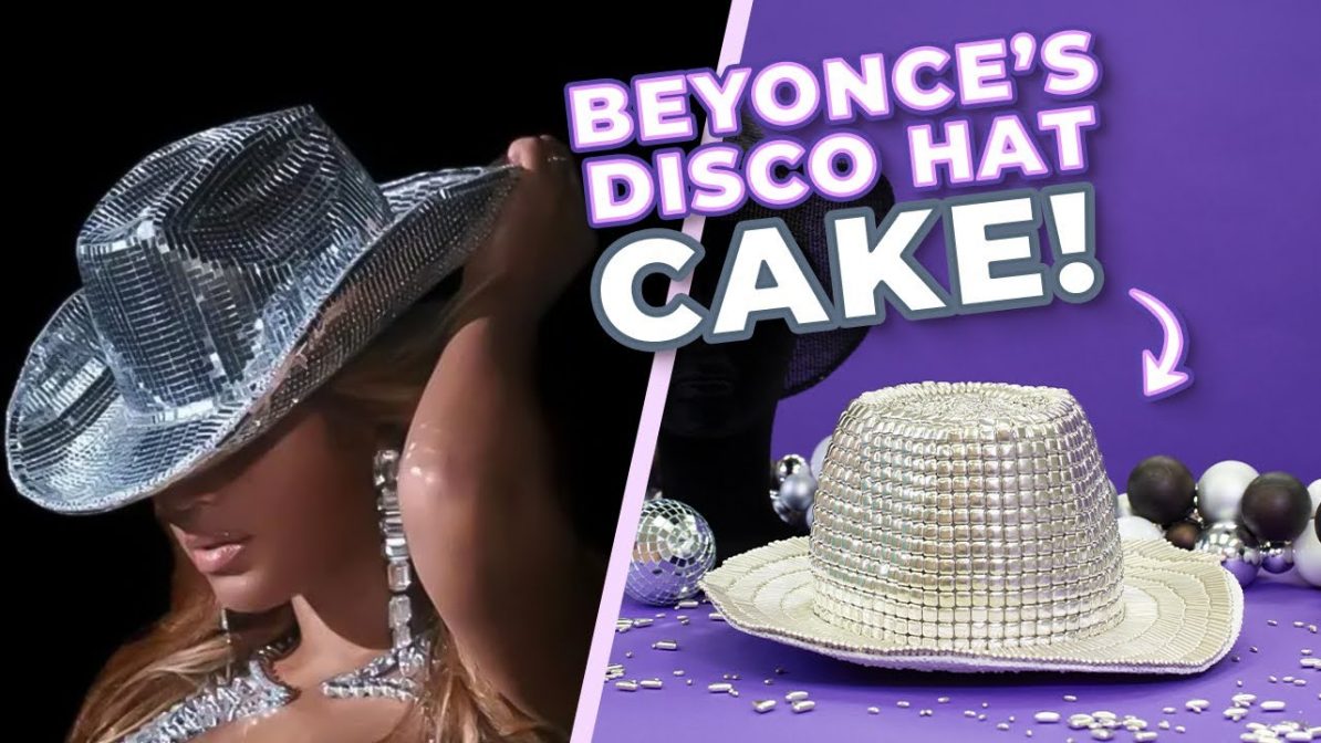 Disco Cowboy Hat Cake