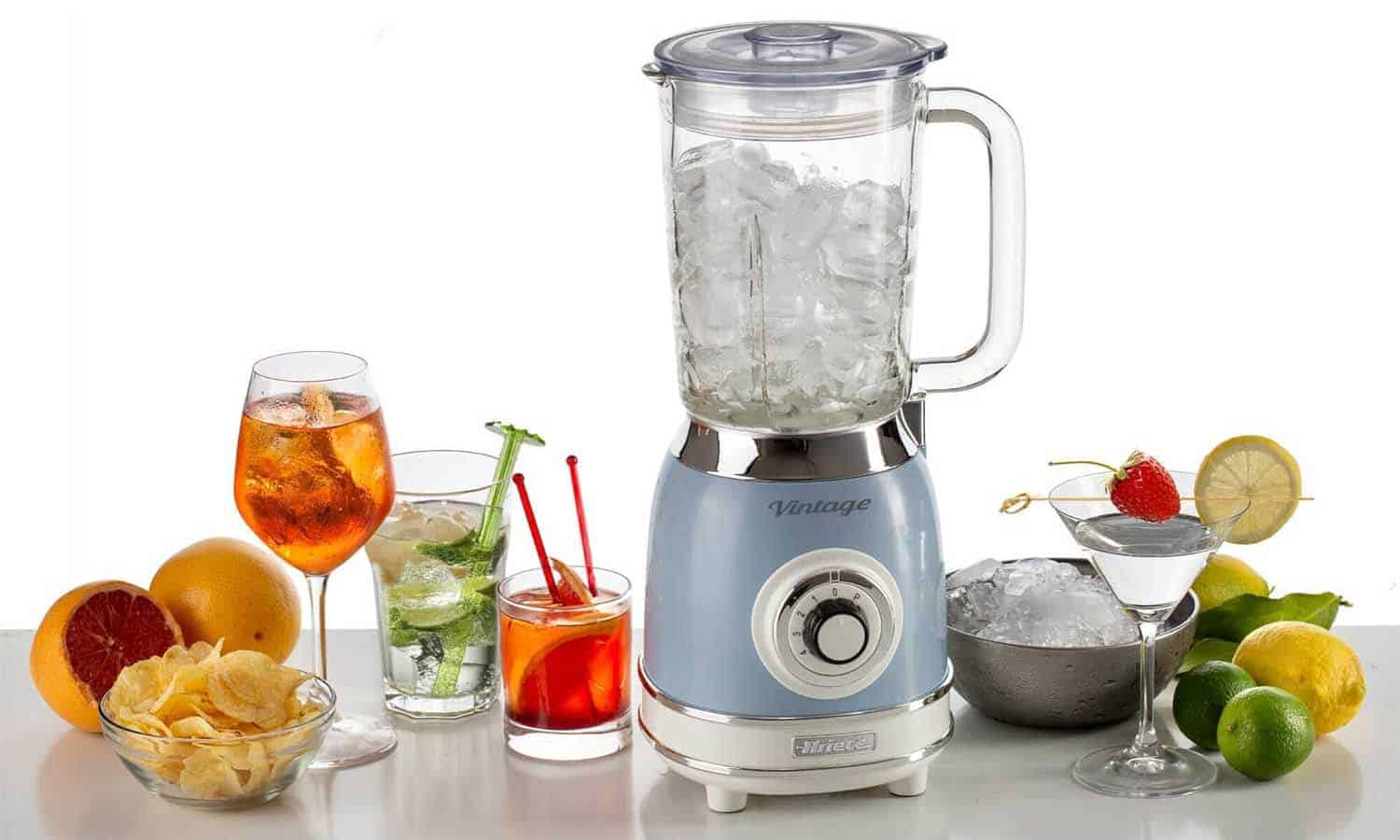Ariete Vintage Glass Jug Blender Blue