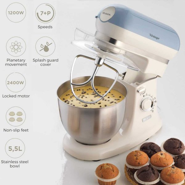 Ariete Vintage Stand Mixer Blue Ariete Vintage Stand Mixer Blue