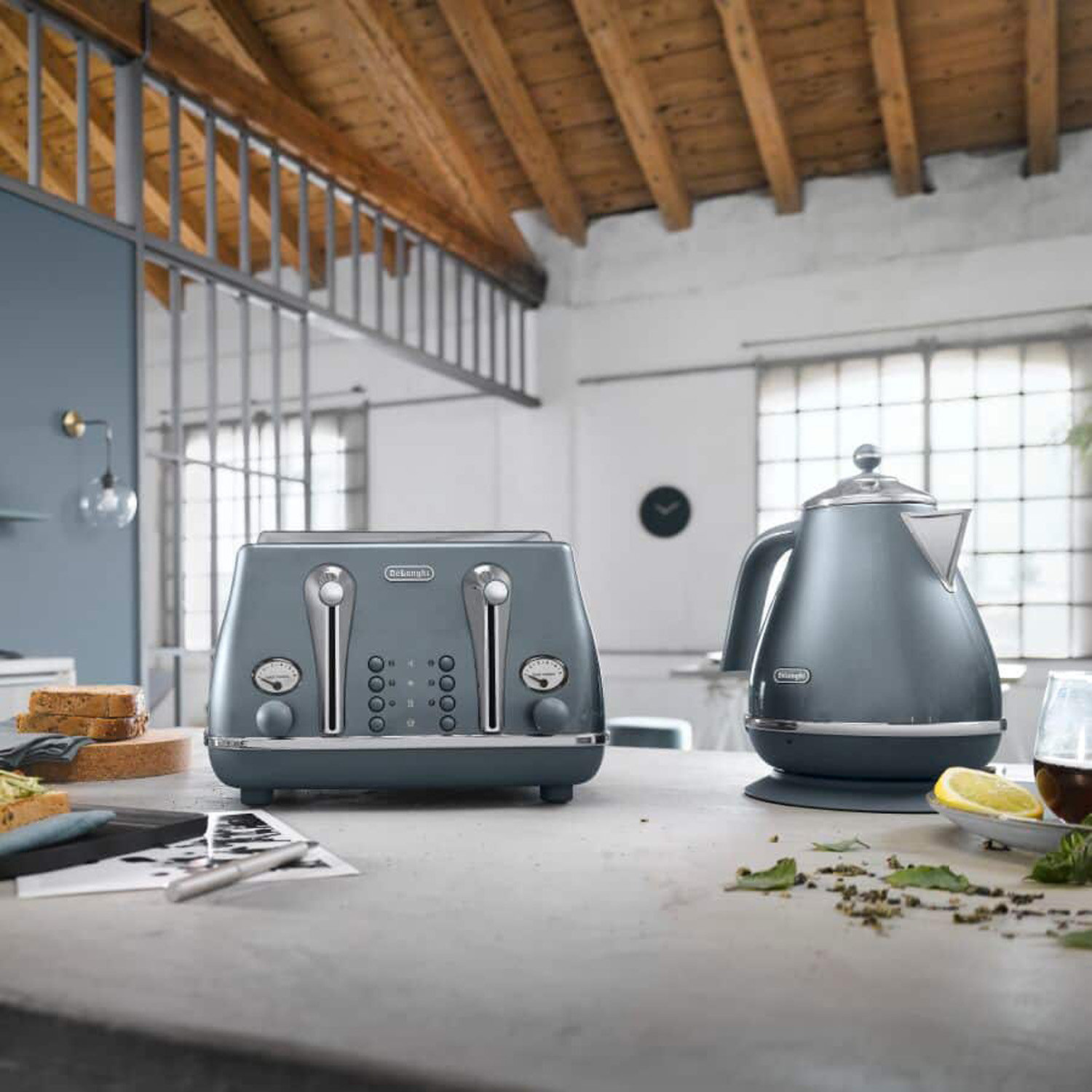 De'Longhi Icona Metallics Set Ice Blue