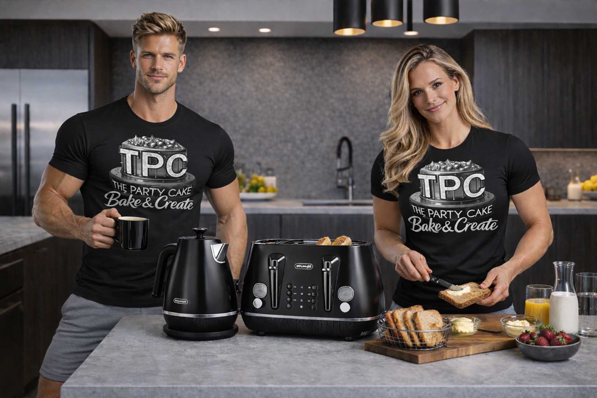 De'Longhi Distinta X Stainless Steel Breakfast Set Black – 4 Slice Toaster & 1.7L Kettle