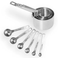 Fat Daddio's Premium Stainless Steel Measuring Set 5 Fat Daddio's Premium Stainless Steel Measuring Set