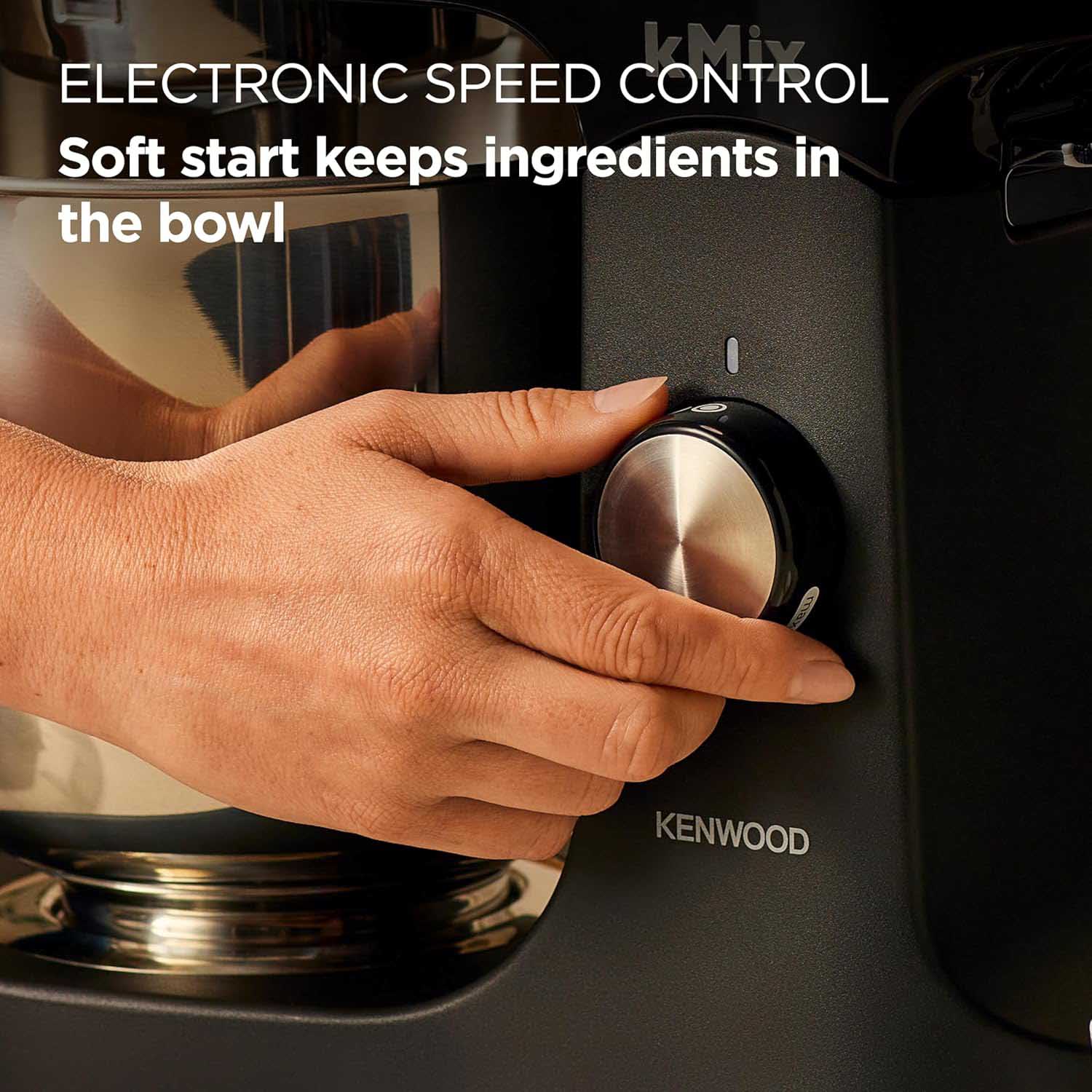 Kenwood kMix Sleek Black 6 Kenwood kMix Sleek Black Stand Mixer 5L KMX751ABK